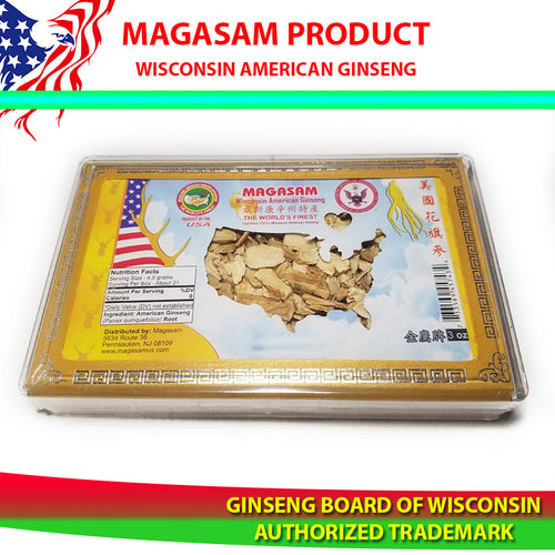 AMERICAN GINSENG SLICES (MEDIUM) 3 oz - NHÂN SÂM HOA KỲ CẮT LÁT