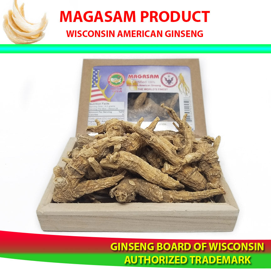 PREMIUM AMERICAN GINSENG ROOTS (UNGRADED) 4 oz (GBW CERTIFIED)