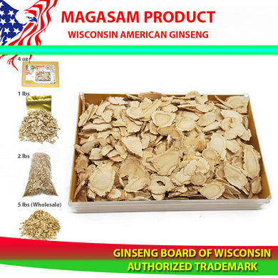 AMERICAN GINSENG SLICES (MEDIUM) 4 oz - NHÂN SÂM HOA KỲ CẮT LÁT