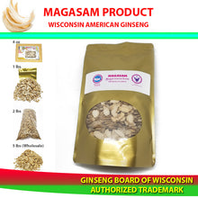 Load image into Gallery viewer, AMERICAN GINSENG SLICES (MIXED SIZES - IN POUCH) 8 oz - NHÂN SÂM HOA KỲ CẮT LÁT