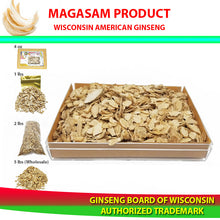 Load image into Gallery viewer, AMERICAN GINSENG SLICES (MIXED SIZES - IN POUCH) 8 oz - NHÂN SÂM HOA KỲ CẮT LÁT