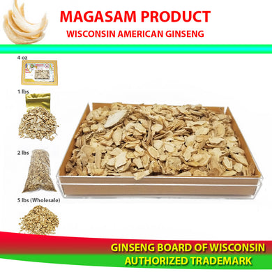 AMERICAN GINSENG SLICES (MIXED SIZES - IN POUCH) 8 oz - NHÂN SÂM HOA KỲ CẮT LÁT